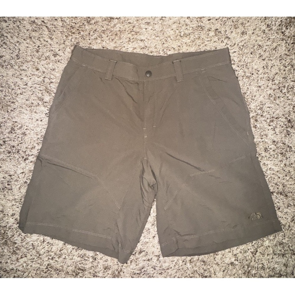 The North Face Men's Green Slash Pocket Outdoor Casual Cargo Shorts Size 36